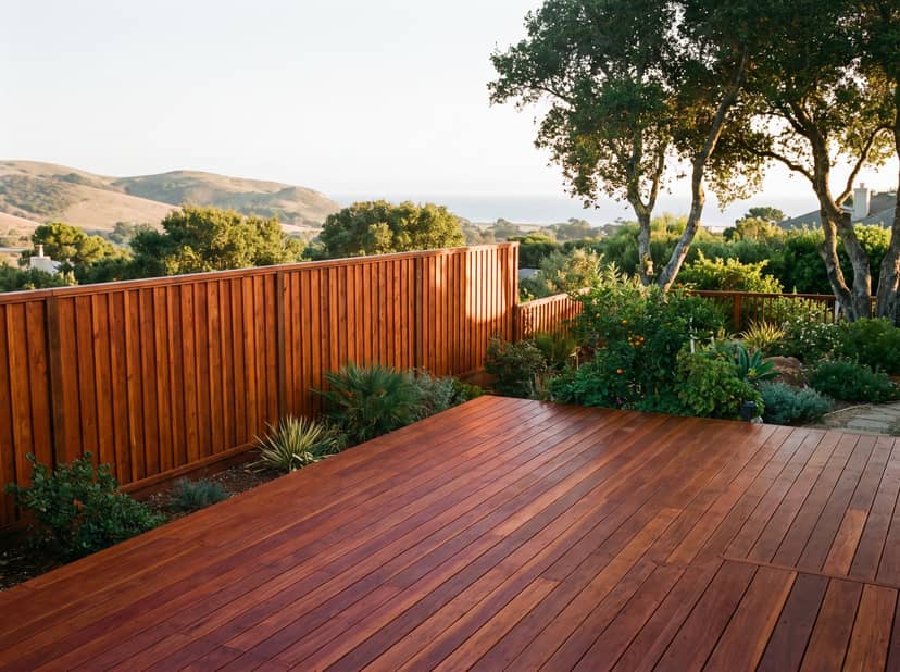 Deck and fence staining